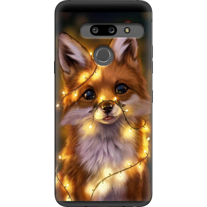 Чехол Uprint LG G8 ThinQ Різдвяна лисичка