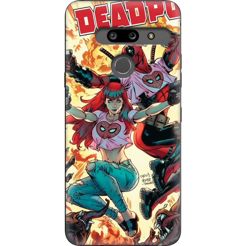 Чехол Uprint LG G8 ThinQ Deadpool and Mary Jane