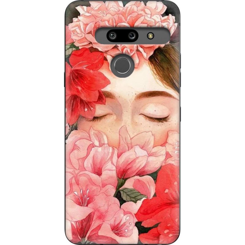 Чехол Uprint LG G8 ThinQ Girl in Flowers