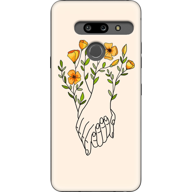 Чехол Uprint LG G8 ThinQ Flower Hands