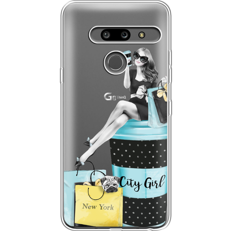 Прозрачный чехол Uprint LG G8 ThinQ City Girl