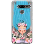 Прозрачный чехол Uprint LG G8 ThinQ Blue Hair