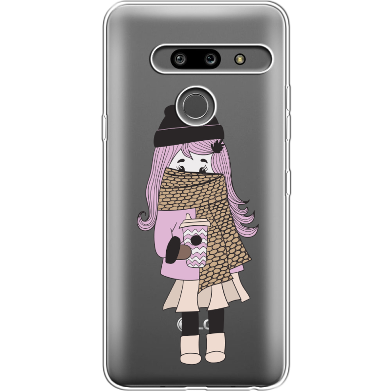 Прозрачный чехол Uprint LG G8 ThinQ Winter Morning Girl