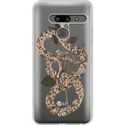 Прозрачный чехол Uprint LG G8 ThinQ Glamor Snake