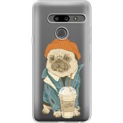 Прозрачный чехол Uprint LG G8 ThinQ Dog Coffeeman