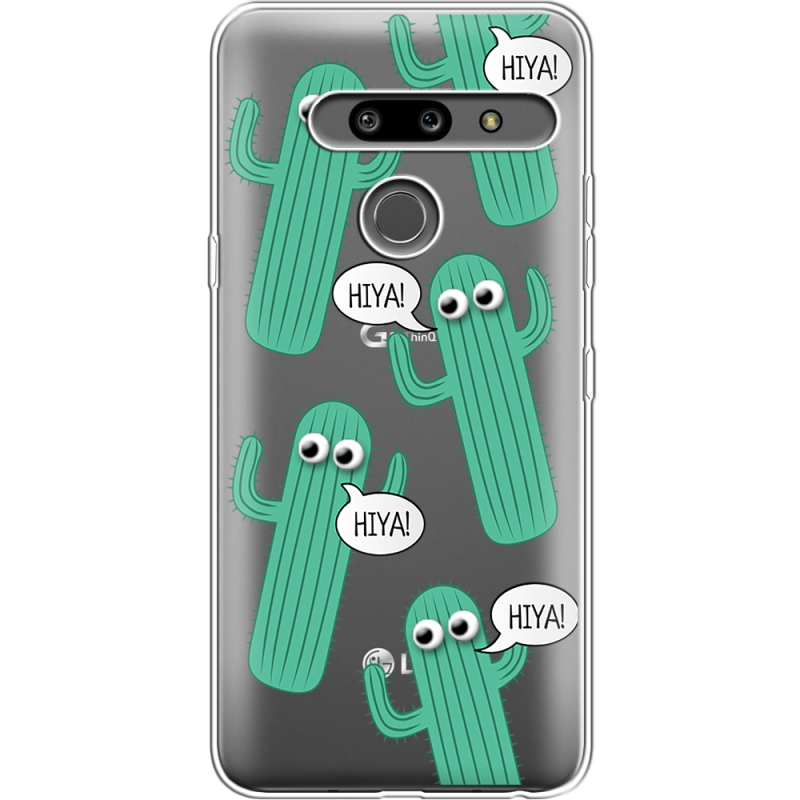 Прозрачный чехол Uprint LG G8 ThinQ с 3D-глазками HIYA