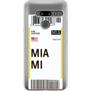 Прозрачный чехол Uprint LG G8 ThinQ Ticket Miami