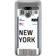 Прозрачный чехол Uprint LG G8 ThinQ Ticket New York