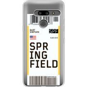 Прозрачный чехол Uprint LG G8 ThinQ Ticket Springfield