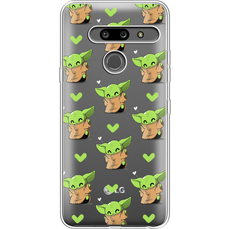 Прозрачный чехол Uprint LG G8 ThinQ Pattern Baby Yoda