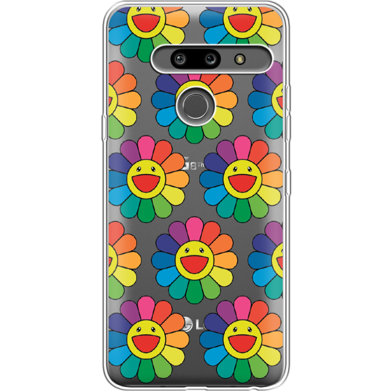 Прозрачный чехол Uprint LG G8 ThinQ Hippie Flowers