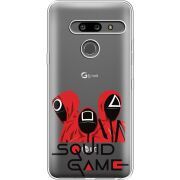 Прозрачный чехол Uprint LG G8 ThinQ siquid game люди в красном