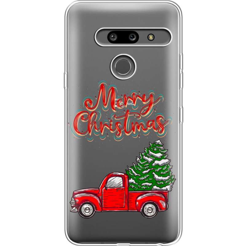 Прозрачный чехол Uprint LG G8 ThinQ Holiday Car