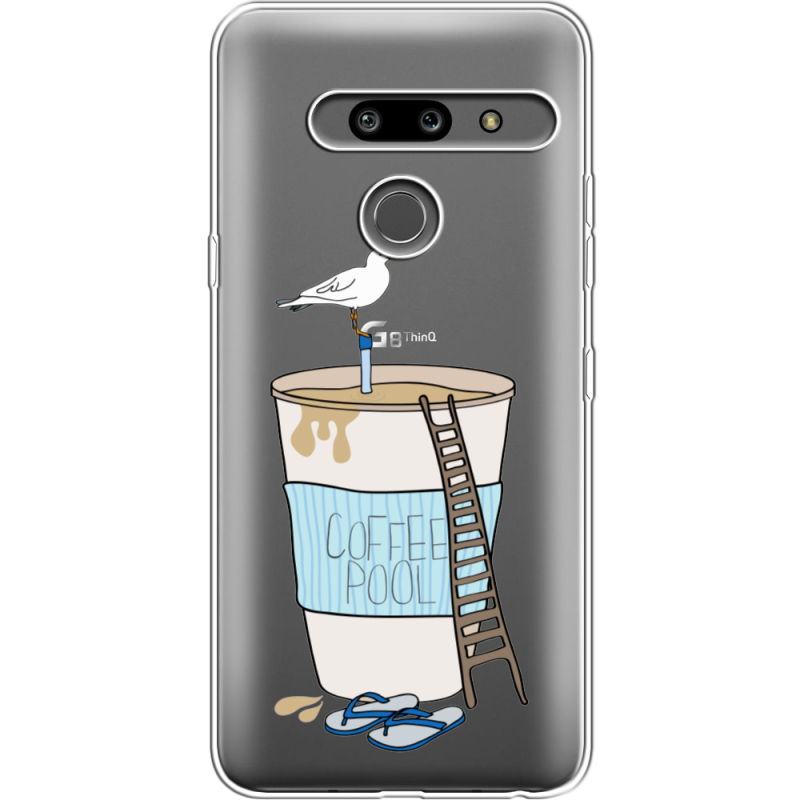 Прозрачный чехол Uprint LG G8 ThinQ Segull in Cofee Pool