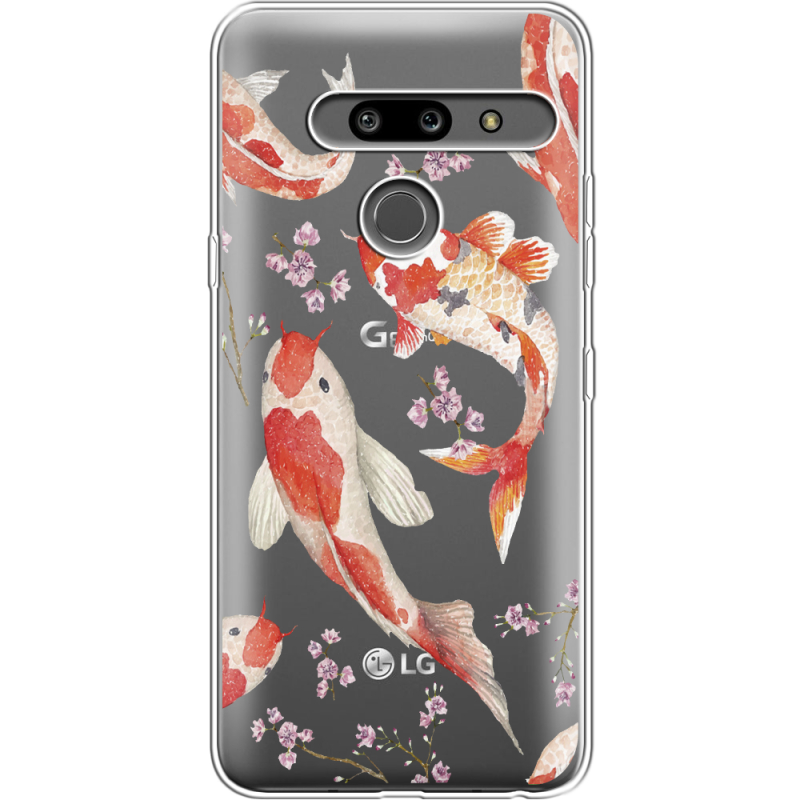 Прозрачный чехол Uprint LG G8 ThinQ Japanese Koi Fish