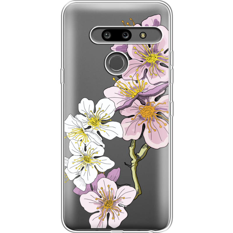 Прозрачный чехол Uprint LG G8 ThinQ Cherry Blossom