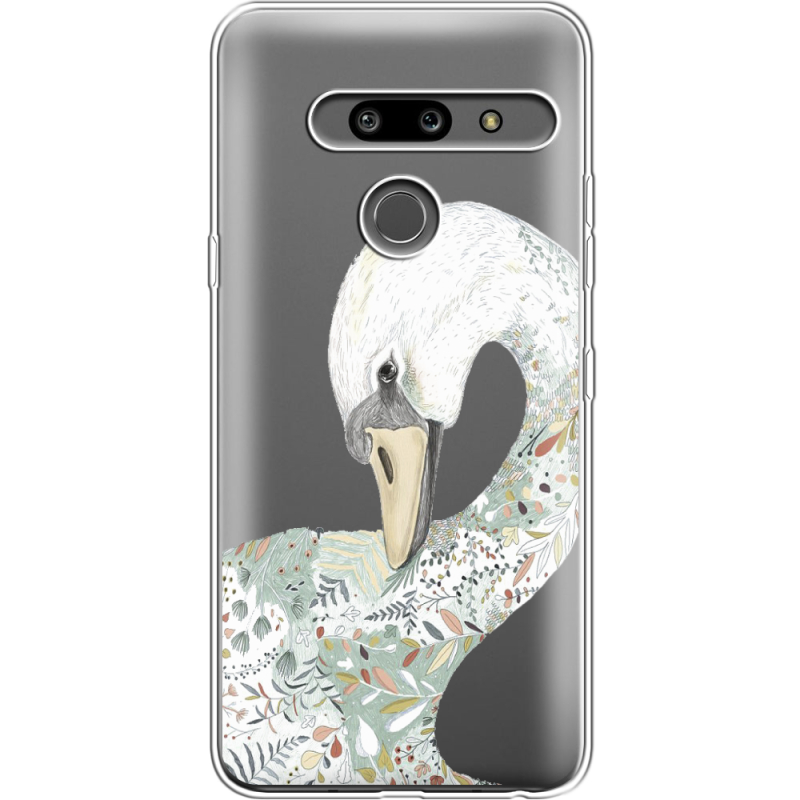 Прозрачный чехол Uprint LG G8 ThinQ Swan