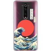 Прозрачный чехол Uprint Xiaomi Mi 9T / Mi 9T Pro Большая волна в Канагаве