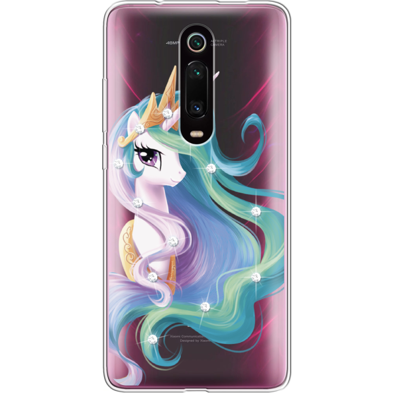 Чехол со стразами Xiaomi Mi 9T / Mi 9T Pro Unicorn Queen