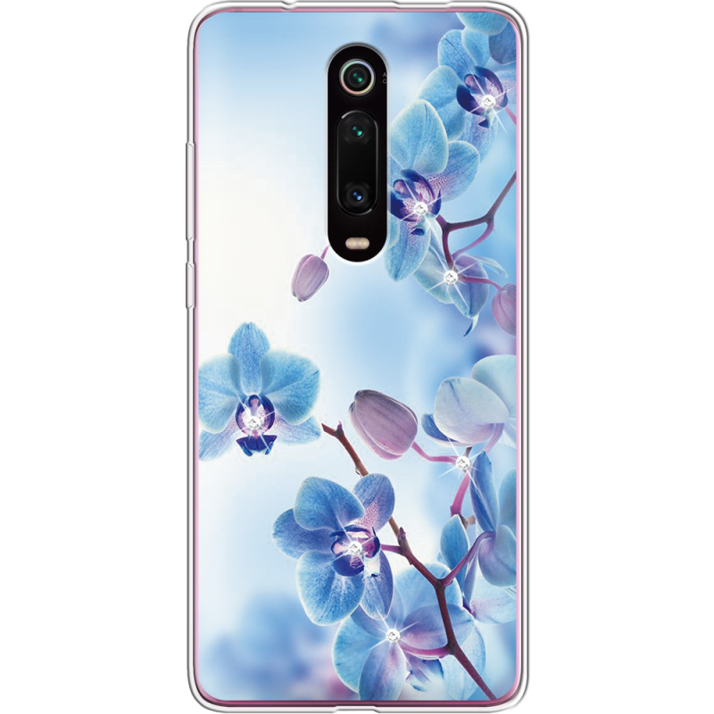 Чехол со стразами Xiaomi Mi 9T / Mi 9T Pro Orchids