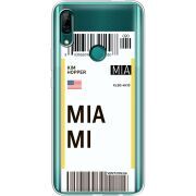 Прозрачный чехол Uprint Huawei P Smart Z Ticket Miami