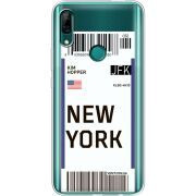 Прозрачный чехол Uprint Huawei P Smart Z Ticket New York