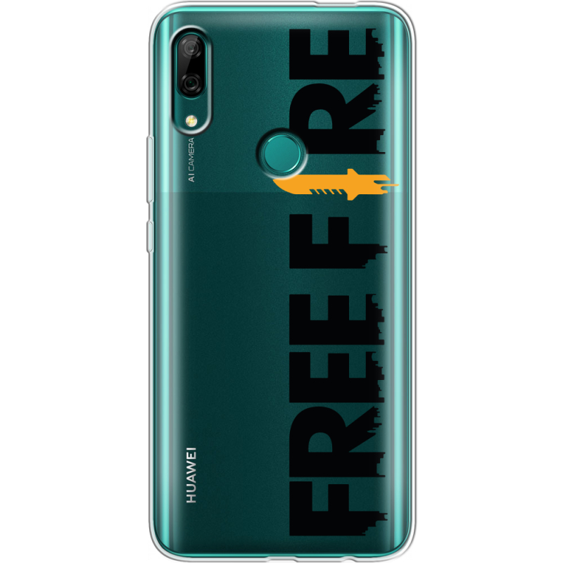 Прозрачный чехол Uprint Huawei P Smart Z Free Fire Black Logo