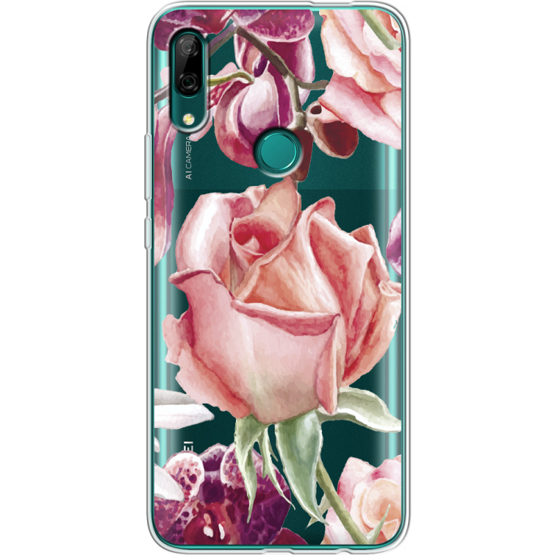 Прозрачный чехол Uprint Huawei P Smart Z Rose