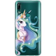 Чехол со стразами Huawei P Smart Z Unicorn Queen