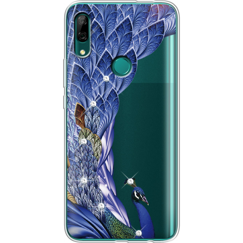 Чехол со стразами Huawei P Smart Z Peafowl