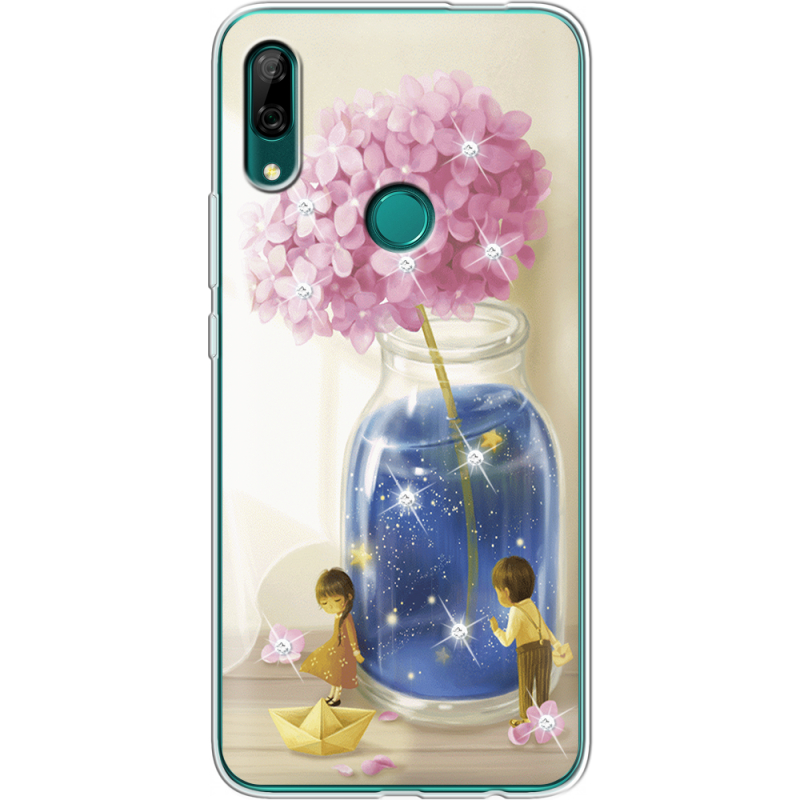 Чехол со стразами Huawei P Smart Z Little Boy and Girl