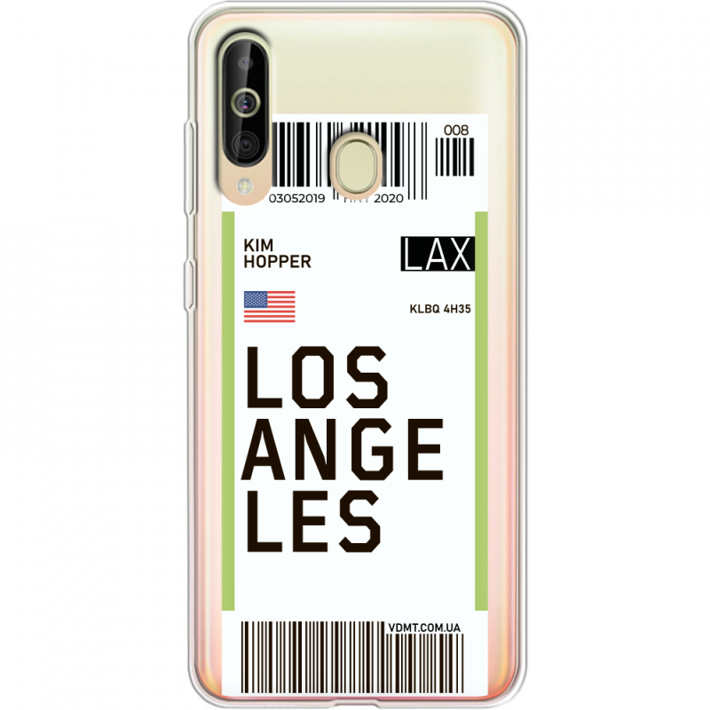 Прозрачный чехол Uprint Samsung A6060 Galaxy A60 Ticket Los Angeles