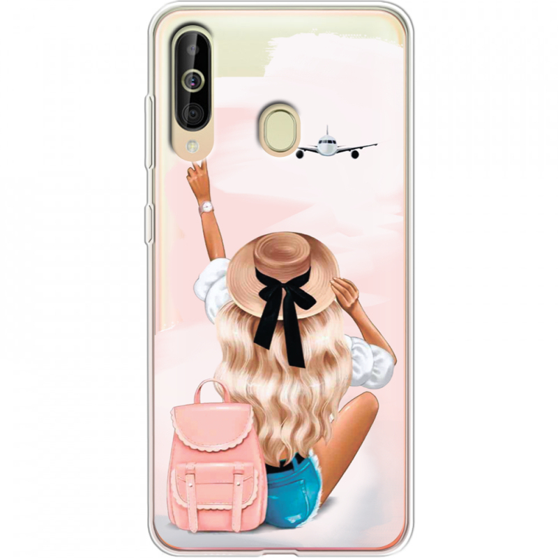 Прозрачный чехол Uprint Samsung A6060 Galaxy A60 Travel Girl