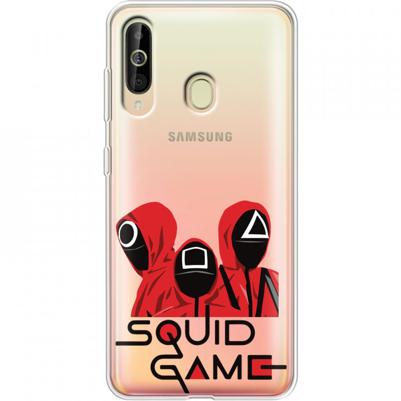 Прозрачный чехол Uprint Samsung A6060 Galaxy A60 siquid game люди в красном