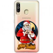 Прозрачный чехол Uprint Samsung A6060 Galaxy A60 Cool Santa