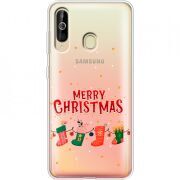 Прозрачный чехол Uprint Samsung A6060 Galaxy A60 Merry Christmas