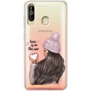 Прозрачный чехол Uprint Samsung A6060 Galaxy A60 love is in the air