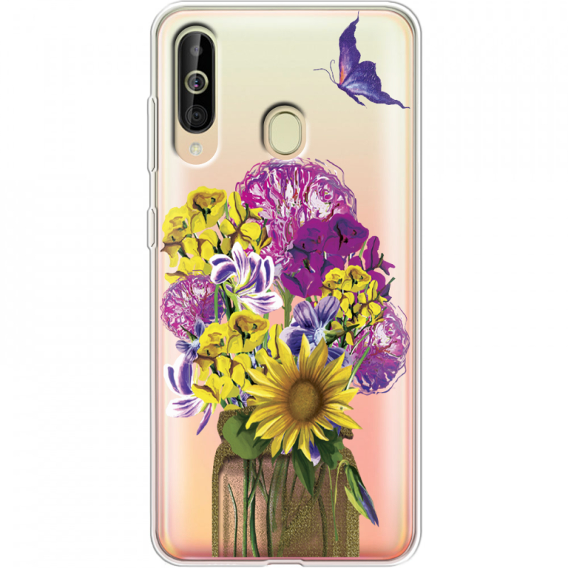 Прозрачный чехол Uprint Samsung A6060 Galaxy A60 My Bouquet