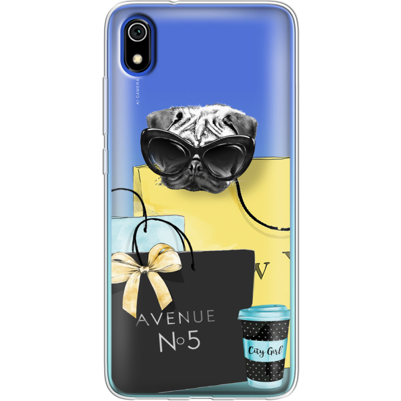 Прозрачный чехол Uprint Xiaomi Redmi 7A Fashion Pug