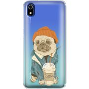 Прозрачный чехол Uprint Xiaomi Redmi 7A Dog Coffeeman