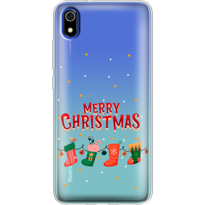 Прозрачный чехол Uprint Xiaomi Redmi 7A Merry Christmas