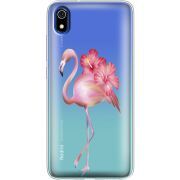 Прозрачный чехол Uprint Xiaomi Redmi 7A Floral Flamingo