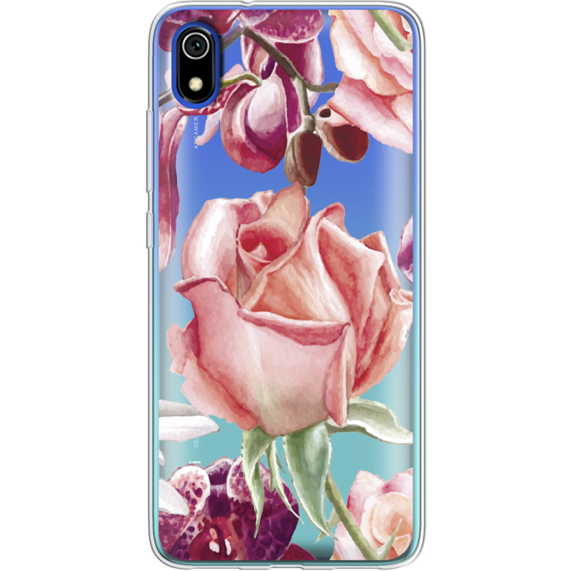 Прозрачный чехол Uprint Xiaomi Redmi 7A Rose