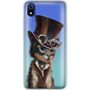 Прозрачный чехол Uprint Xiaomi Redmi 7A Steampunk Cat