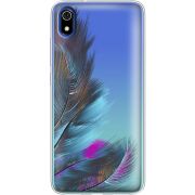 Прозрачный чехол Uprint Xiaomi Redmi 7A Feathers