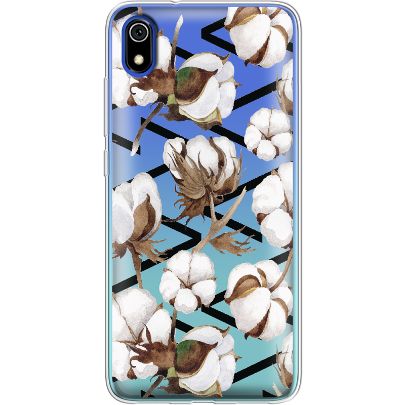 Прозрачный чехол Uprint Xiaomi Redmi 7A Cotton flowers