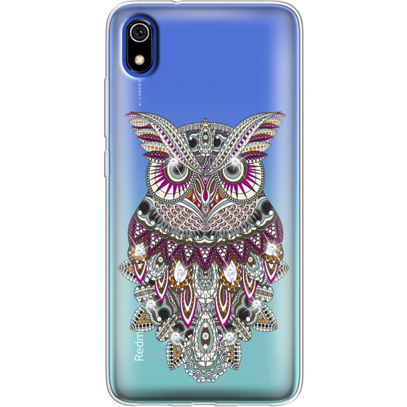 Чехол со стразами Xiaomi Redmi 7A Owl