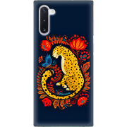 Чехол Uprint Samsung N970 Galaxy Note 10 Petrykivka Leopard