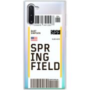 Прозрачный чехол Uprint Samsung N970 Galaxy Note 10 Ticket Springfield
