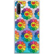 Прозрачный чехол Uprint Samsung N970 Galaxy Note 10 Hippie Flowers